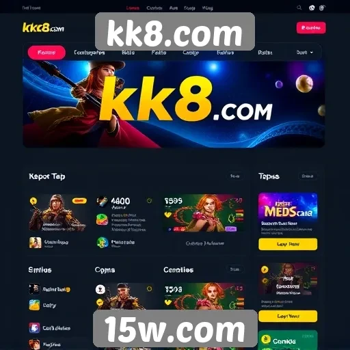 Interface do usuário em kk8.com é intuitiva